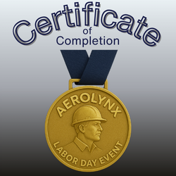 Recognition for your participation in the Labor Day Commemorative Flight.